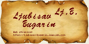 Ljubisav Bugarin vizit kartica
